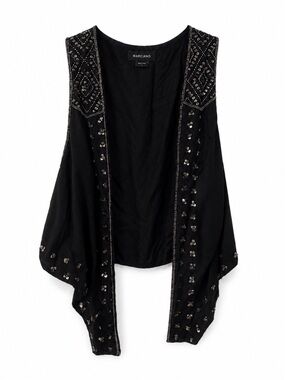 Vintage Marciano Beaded Open Front Vest – Size M✨